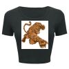 Ladies' Poly-Cotton Crop T-Shirt Thumbnail