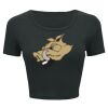 Ladies' Poly-Cotton Crop T-Shirt Thumbnail