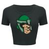 Ladies' Poly-Cotton Crop T-Shirt Thumbnail