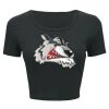 Ladies' Poly-Cotton Crop T-Shirt Thumbnail