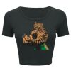 Ladies' Poly-Cotton Crop T-Shirt Thumbnail