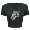 Ladies' Poly-Cotton Crop T-Shirt Thumbnail