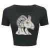 Ladies' Poly-Cotton Crop T-Shirt Thumbnail