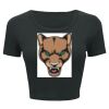 Ladies' Poly-Cotton Crop T-Shirt Thumbnail