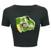 Ladies' Poly-Cotton Crop T-Shirt Thumbnail
