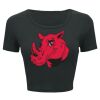 Ladies' Poly-Cotton Crop T-Shirt Thumbnail