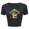 Ladies' Poly-Cotton Crop T-Shirt Thumbnail