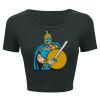 Ladies' Poly-Cotton Crop T-Shirt Thumbnail