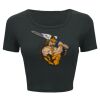 Ladies' Poly-Cotton Crop T-Shirt Thumbnail