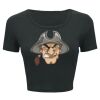 Ladies' Poly-Cotton Crop T-Shirt Thumbnail