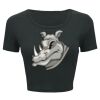 Ladies' Poly-Cotton Crop T-Shirt Thumbnail