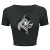 Ladies' Poly-Cotton Crop T-Shirt Thumbnail