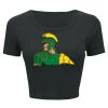 Ladies' Poly-Cotton Crop T-Shirt Thumbnail