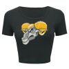 Ladies' Poly-Cotton Crop T-Shirt Thumbnail