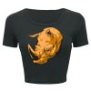 Ladies' Poly-Cotton Crop T-Shirt Thumbnail