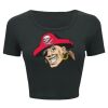 Ladies' Poly-Cotton Crop T-Shirt Thumbnail