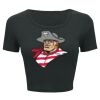 Ladies' Poly-Cotton Crop T-Shirt Thumbnail