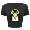 Ladies' Poly-Cotton Crop T-Shirt Thumbnail