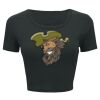 Ladies' Poly-Cotton Crop T-Shirt Thumbnail