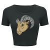 Ladies' Poly-Cotton Crop T-Shirt Thumbnail