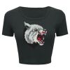 Ladies' Poly-Cotton Crop T-Shirt Thumbnail