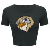 Ladies' Poly-Cotton Crop T-Shirt Thumbnail