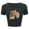 Ladies' Poly-Cotton Crop T-Shirt Thumbnail