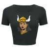 Ladies' Poly-Cotton Crop T-Shirt Thumbnail