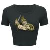 Ladies' Poly-Cotton Crop T-Shirt Thumbnail