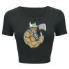 Ladies' Poly-Cotton Crop T-Shirt Thumbnail