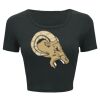 Ladies' Poly-Cotton Crop T-Shirt Thumbnail