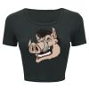 Ladies' Poly-Cotton Crop T-Shirt Thumbnail