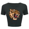 Ladies' Poly-Cotton Crop T-Shirt Thumbnail