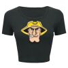 Ladies' Poly-Cotton Crop T-Shirt Thumbnail