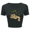 Ladies' Poly-Cotton Crop T-Shirt Thumbnail