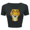 Ladies' Poly-Cotton Crop T-Shirt Thumbnail