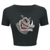 Ladies' Poly-Cotton Crop T-Shirt Thumbnail