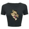 Ladies' Poly-Cotton Crop T-Shirt Thumbnail
