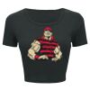 Ladies' Poly-Cotton Crop T-Shirt Thumbnail