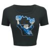 Ladies' Poly-Cotton Crop T-Shirt Thumbnail