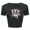 Ladies' Poly-Cotton Crop T-Shirt Thumbnail