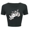Ladies' Poly-Cotton Crop T-Shirt Thumbnail