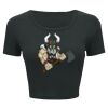 Ladies' Poly-Cotton Crop T-Shirt Thumbnail