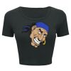 Ladies' Poly-Cotton Crop T-Shirt Thumbnail