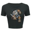 Ladies' Poly-Cotton Crop T-Shirt Thumbnail