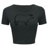 Ladies' Poly-Cotton Crop T-Shirt Thumbnail