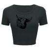 Ladies' Poly-Cotton Crop T-Shirt Thumbnail
