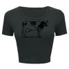 Ladies' Poly-Cotton Crop T-Shirt Thumbnail