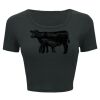 Ladies' Poly-Cotton Crop T-Shirt Thumbnail