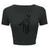 Ladies' Poly-Cotton Crop T-Shirt Thumbnail